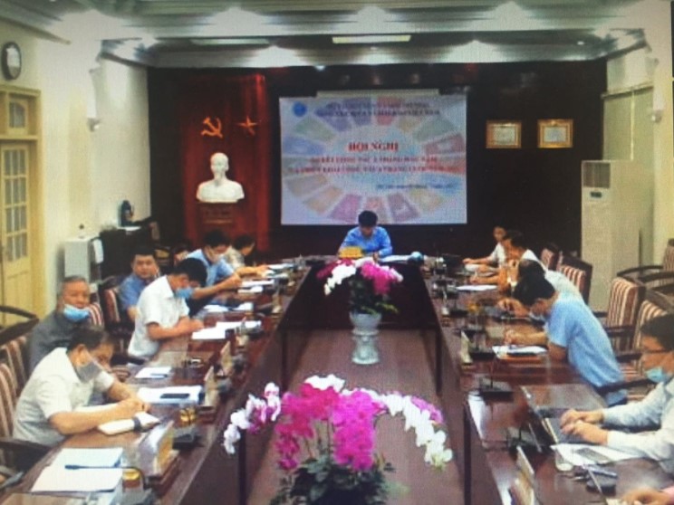Toàn cảnh Hội nghị trực tuyến tại Trụ sở Tổng cục Biển và Hải đảo Việt Nam