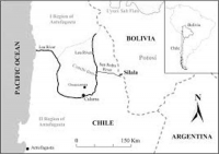 Vị trí sông Silala tranh chấp giữa Bolivia và Chile