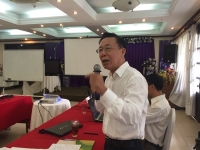 Ông Nguyễn Hồng Toàn, chuyên gia Ủy ban Sông Mê Kông Việt Nam, phát biểu tại tọa đàm.